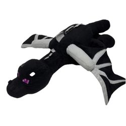 Minecraft Ender Dragon Mojang Plush Jinx Spin Masters 24" Black Stuffed Animal