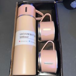 Vacuum Bottle. Pink. 500ml. Coffee On The Run