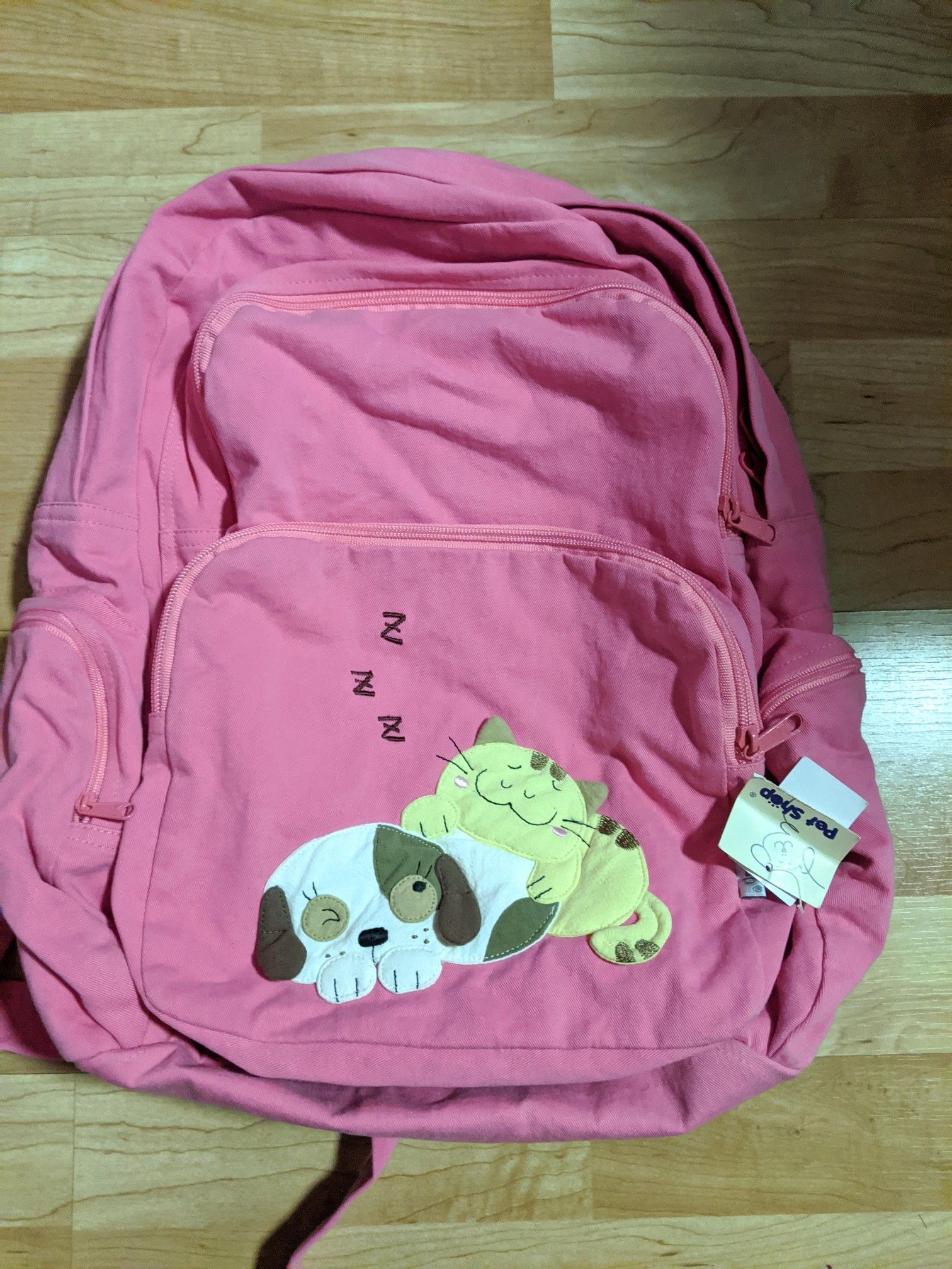 Pink Kids Pet Backpack School Bag