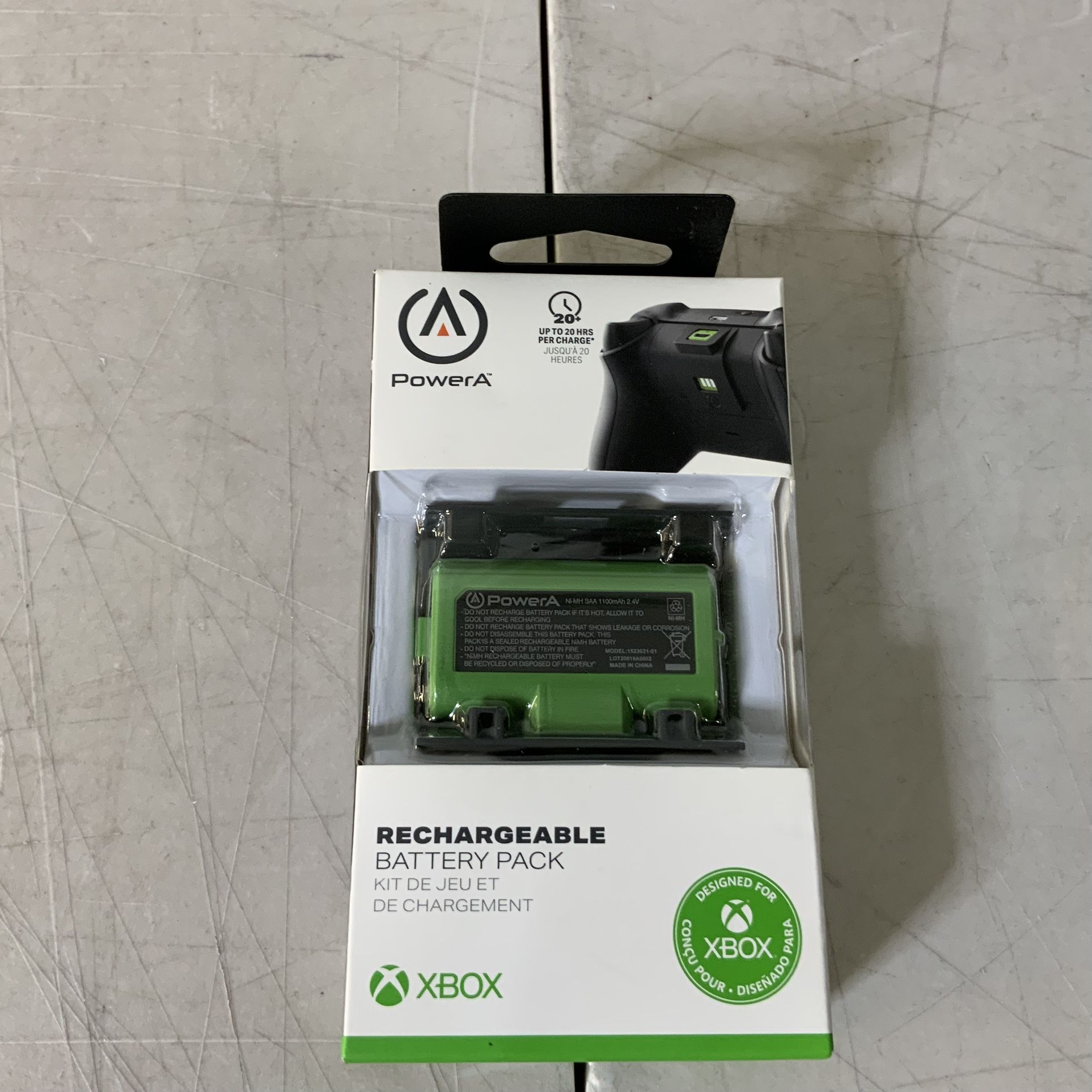 PowerA Rechargeable Battery Pack For Xbox, Xbox One, Xbox One S/X. - GRADE A