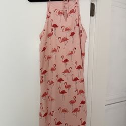 Finn & Grace pink flamingo dress