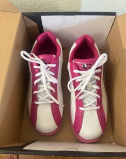 Pink and White Women Bowling Shoes Size 6.5 - Excellent Condition