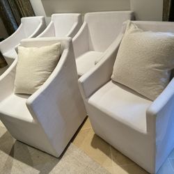 Restoration Hardware Dining Chairs x 5 