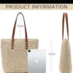 Sea Straw Beach Tote Bag 