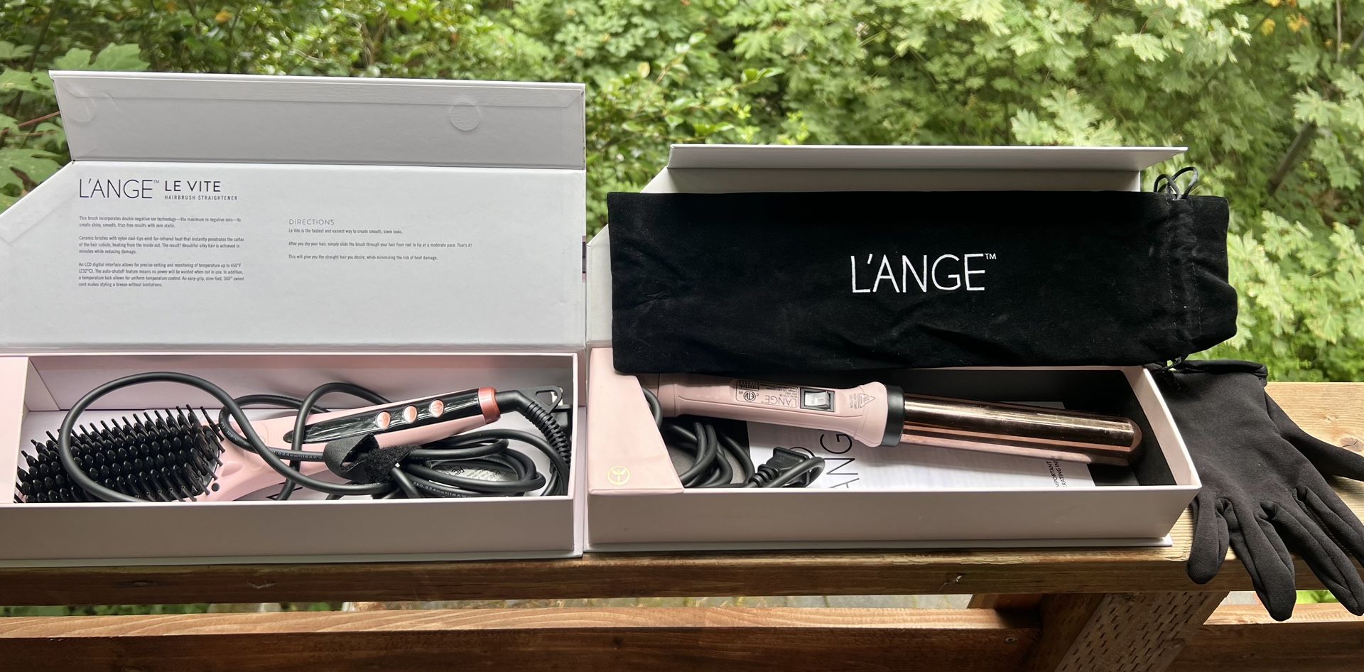 L’ange Hairbrush Straightener & Hair Wand