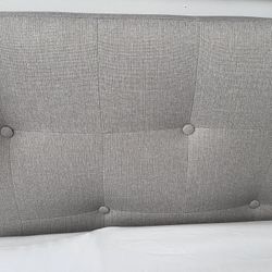 Queen bed base with headboard