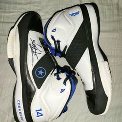 Game Used Jameer Nelson Autographed Sample  Sneakers