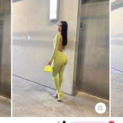 Baddieville Brendaya jumpsuit (Green) Size M