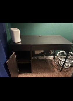 Black desk