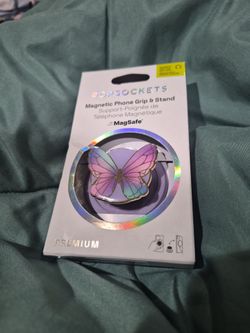 MagSafe popsocket enamel butterfly magnetic phone grip and stand