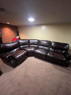 Leather L Shape Sofa