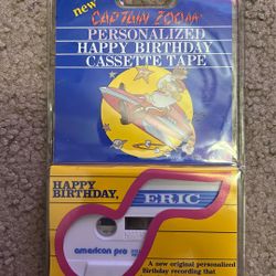 NIP VINTAGE CAPTAIN ZOOM HAPPY BIRTHDAY CASSETTE TAPE ERIC