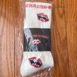 Chrome Heart Socks Red Lip