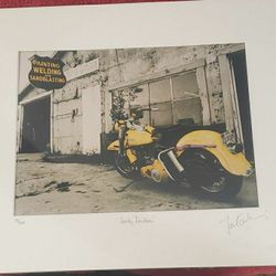 HARLEY DAVIDISON FINE ART PHOTOGRAPHY BY JAN KAULINS SIGNED 39/250 MATTED