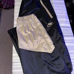 Nike Windbreaker Pants Black and Tan