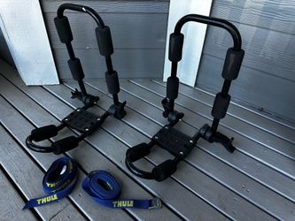 Adjustable Collapsible J-Hooks for Kayak and Paddle Board