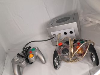 Nintendo GameCube Console with Two Controllers