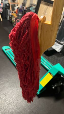 COTTON CAR DUSTER RED