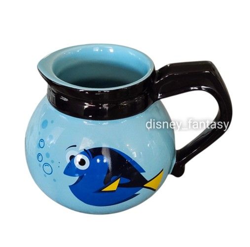 Disney Store Finding Nemo Dory Fish Coffee Pot shaped 16 ounce Ceramic Mug