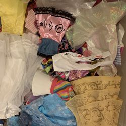 Big  Bundle Of Barbie Clothes And. Also Some Accessories 