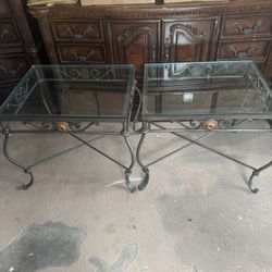 Twin living Room glass End Tables