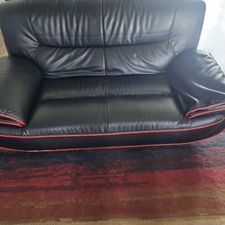 2 RED AND BLACK LEATHER COACH 