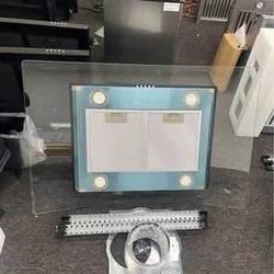 New Island Range Hood 36” 700 CFM Ceiling Mount Kitchen Vent Hood Ducted/Ductless Stainless Steel