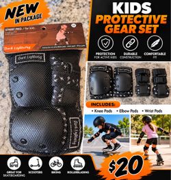 Dark Lightning Kids Protective Gear Set