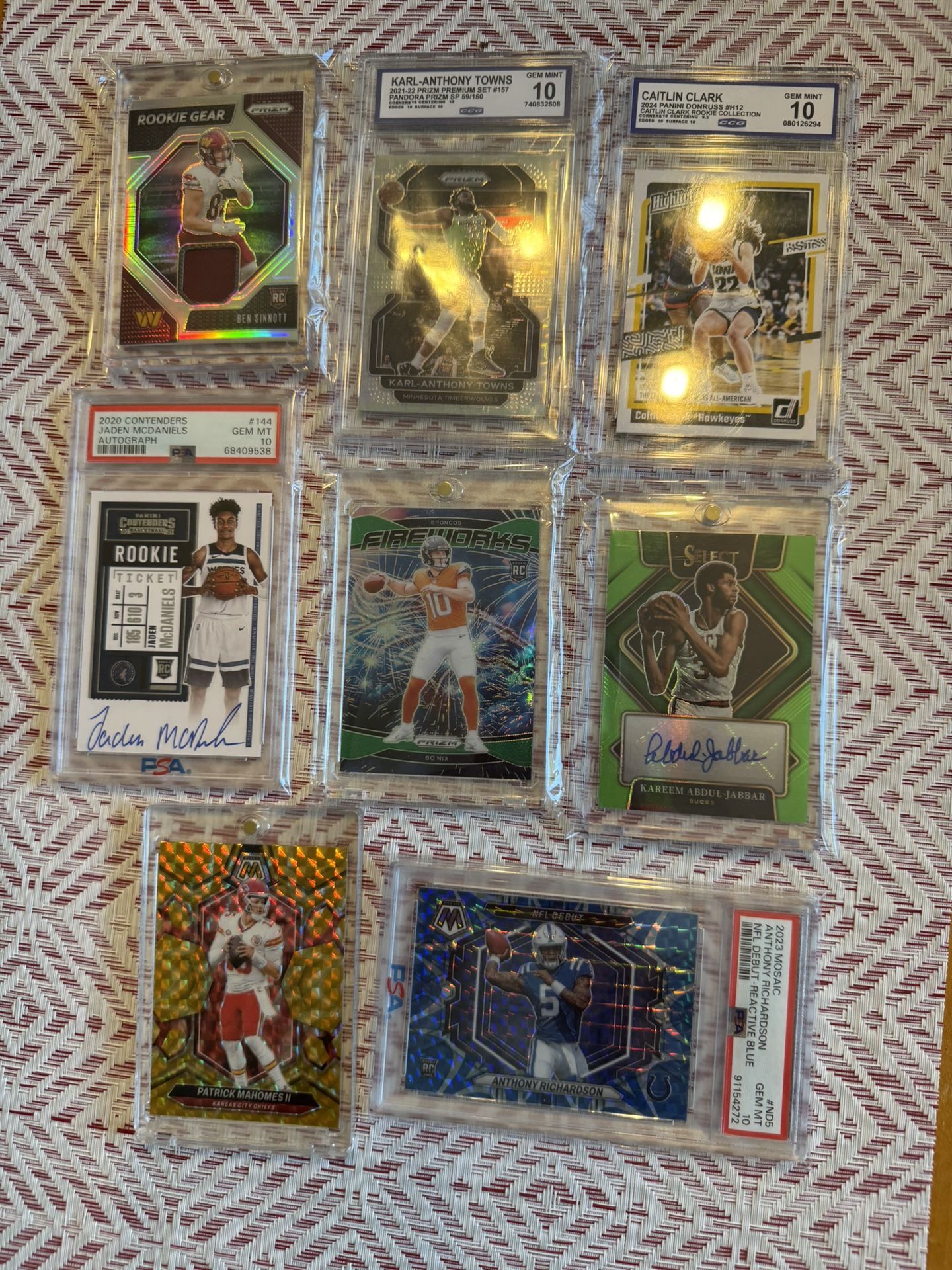 Variety Of sports cards
