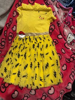 Pikachu Costume Dress with Tulle Skirt M/8