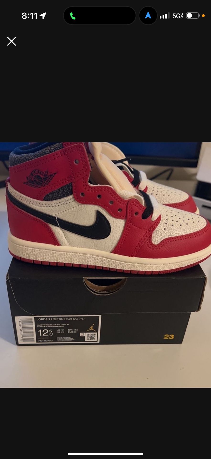 Varsity Red Air Jordan 30 Retro Chicago Michael Jordan Autographed