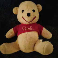 Vintage Winnie The Pooh Stuffed Toy By Fund