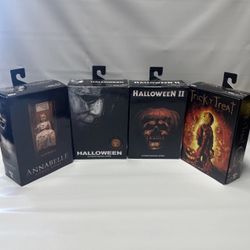 4 Neca Halloween Action Figures 