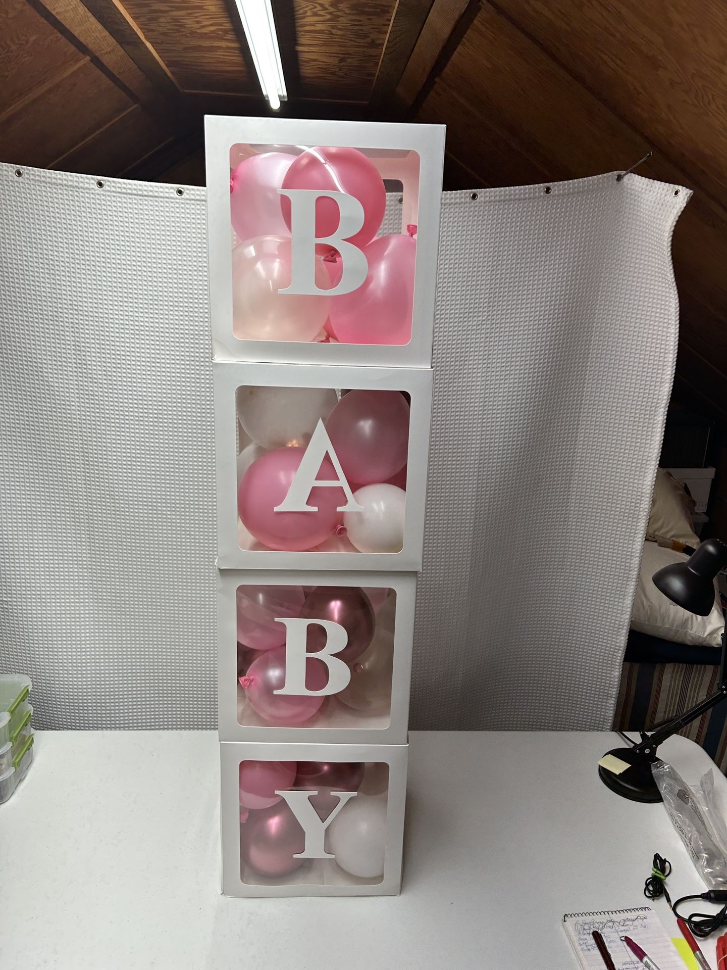Baby Shower Balloon Box Display