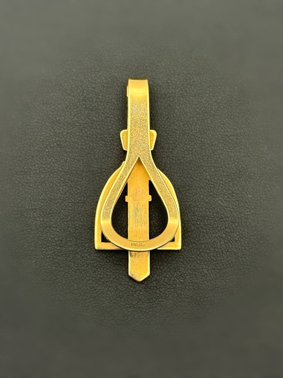 Jewelry 14k solid yellow gold money clip belt looking