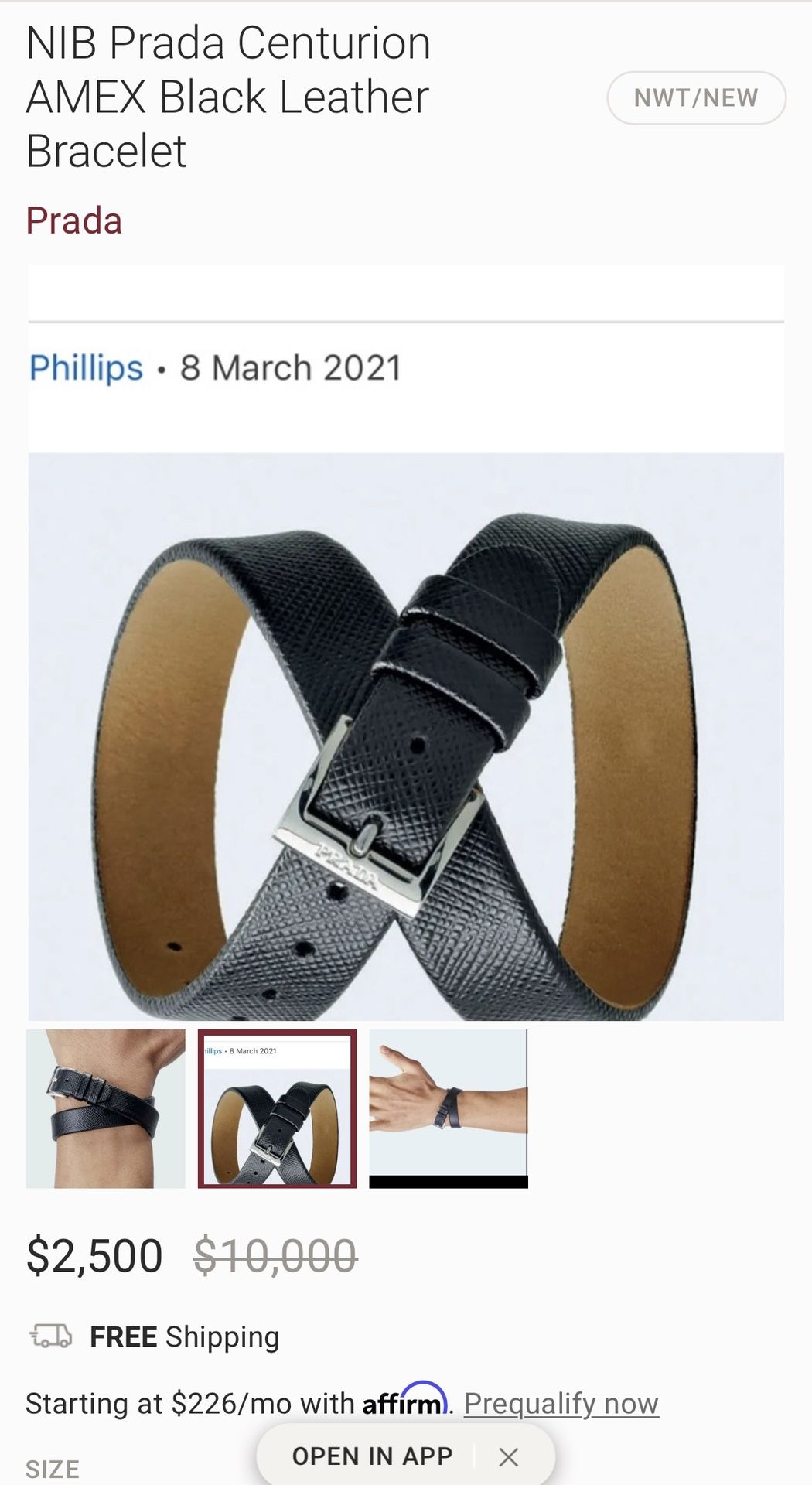 PRADA Centurion Wearable Original for Sale in Pembroke Pines