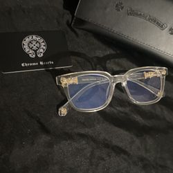 Clear CH Glasses With Blue Lenses