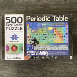 NEW Puzzlebilities 500 Piece Periodic Table Educational Puzzle $20