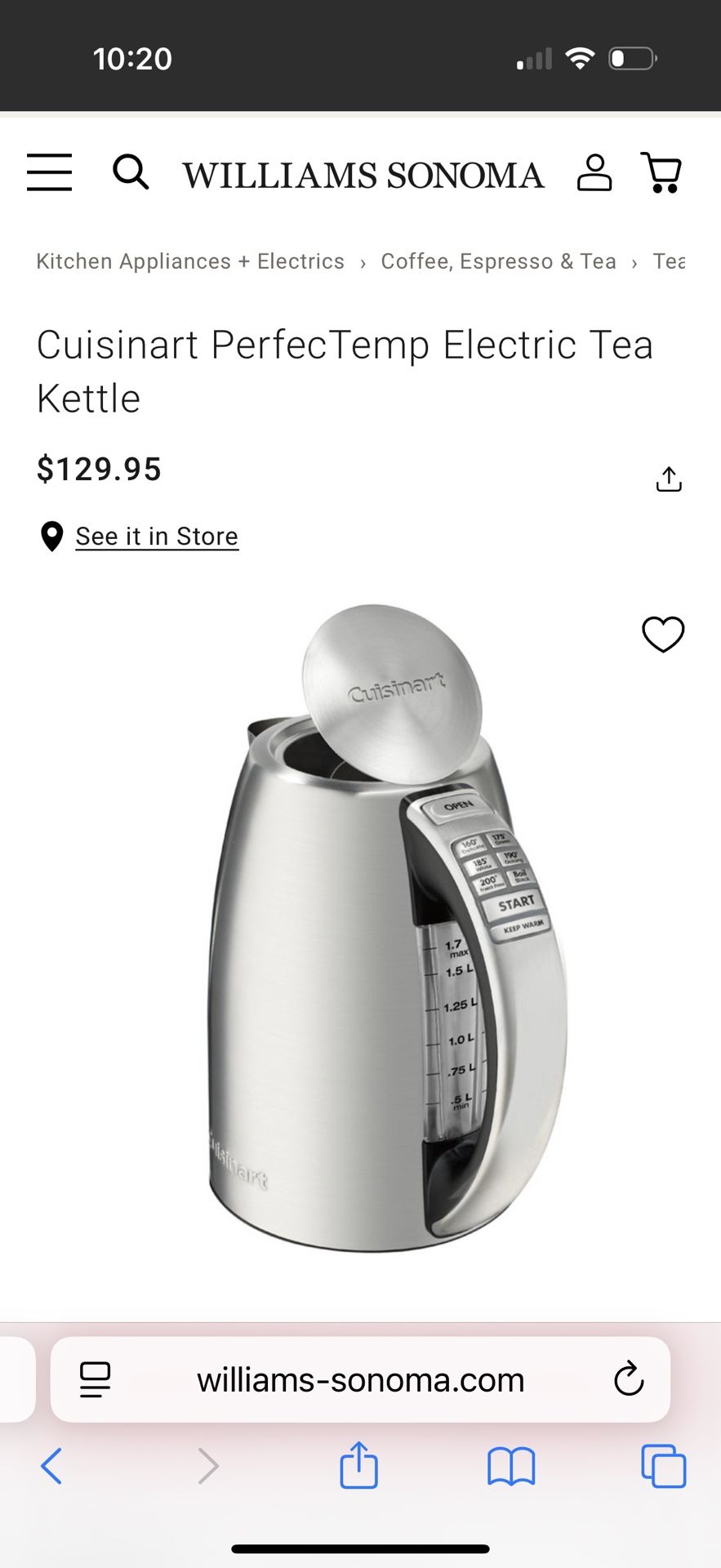 Cuisinart Kettle 