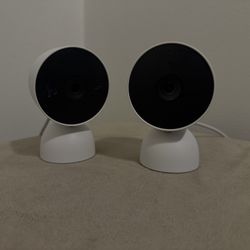 Google Nest Cam (Wired) Indoor Security Cameras – 2 Pack