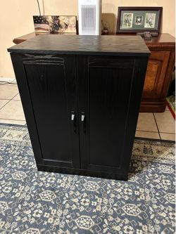 Black Accent Cabinet