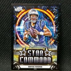 2024 Bryce Young Topps Cosmic Chrome Football Star Command Black Eclipse 06/10