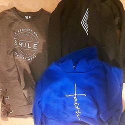 Hoodies and long shirt/ dress for kid/teens, can seperate