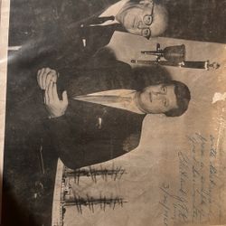 Autographed Original JFK Photo 