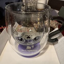 Double Layered Glass Cup