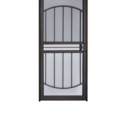 Gatehouse Geneva 32-in x 80-in Copper Vein Steel Recessed Mount Single Door Security Door