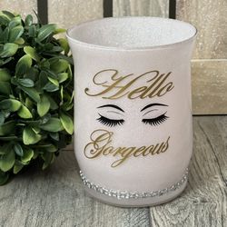Personalized Glitter Make Up Holder 