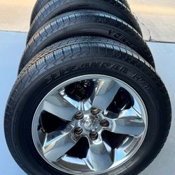 Dodge Ram 20" Wheels & Like New Tires 
