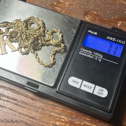 10k Rope Necklace 
