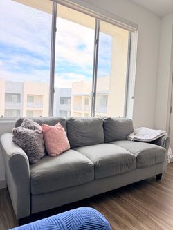 Gray 3 Seater Couch -  Dismantled (Can fit in your car)